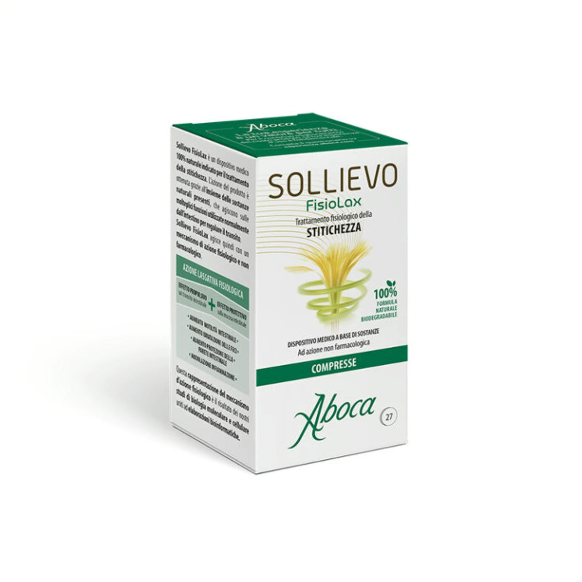 Aboca Sollievo PhysioLax for digestive health. 