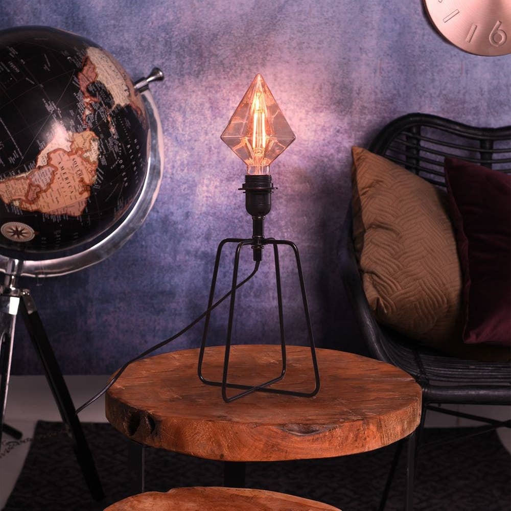 Table Lamp Metal Black 21 cm 569043
