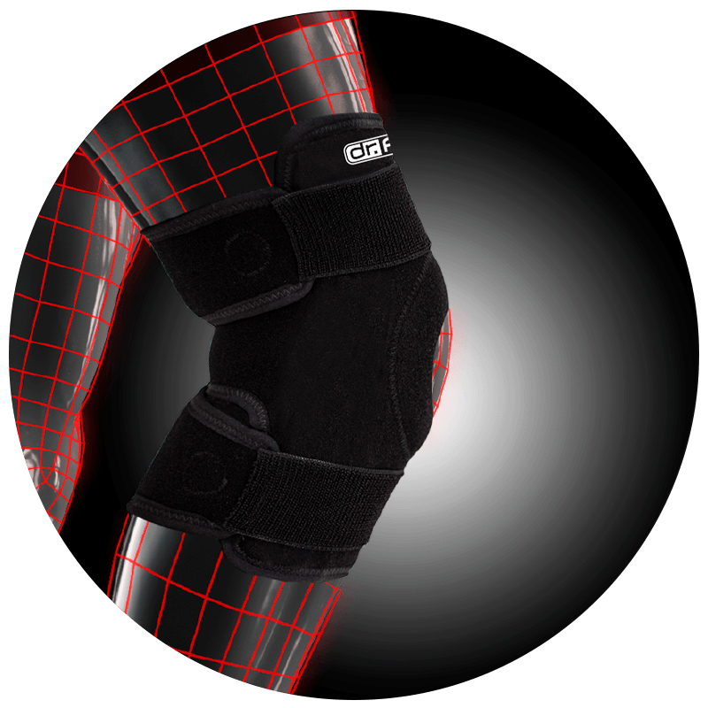 STABILIZED KNEE SUPPORT ADJUSTABLE