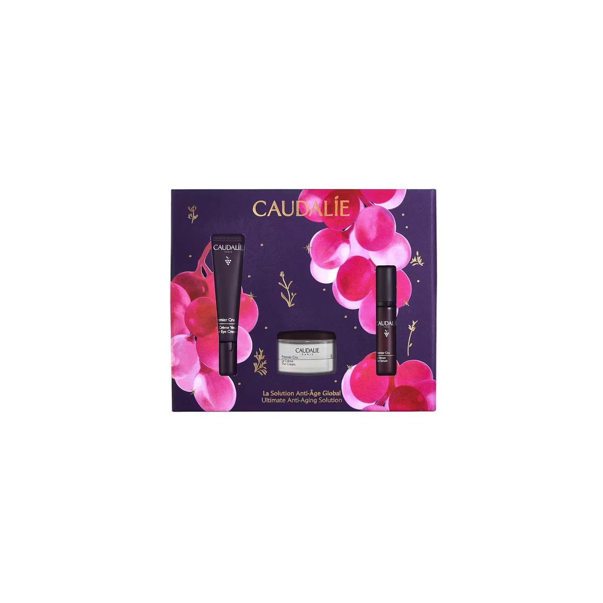 Caudalie Premier Cru Anti-ageing Solution Gift Set with Eye Cream and travel-size anti-ageing products