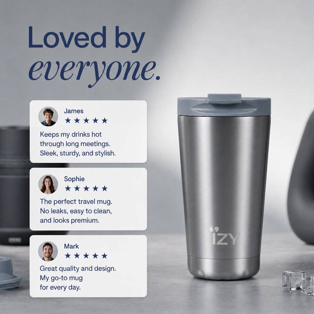 IZY Mug - Silver - 350ml