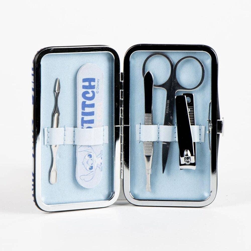 Stitch Manicure Set with Nail Clippers, Files, and Cuticle Tools
