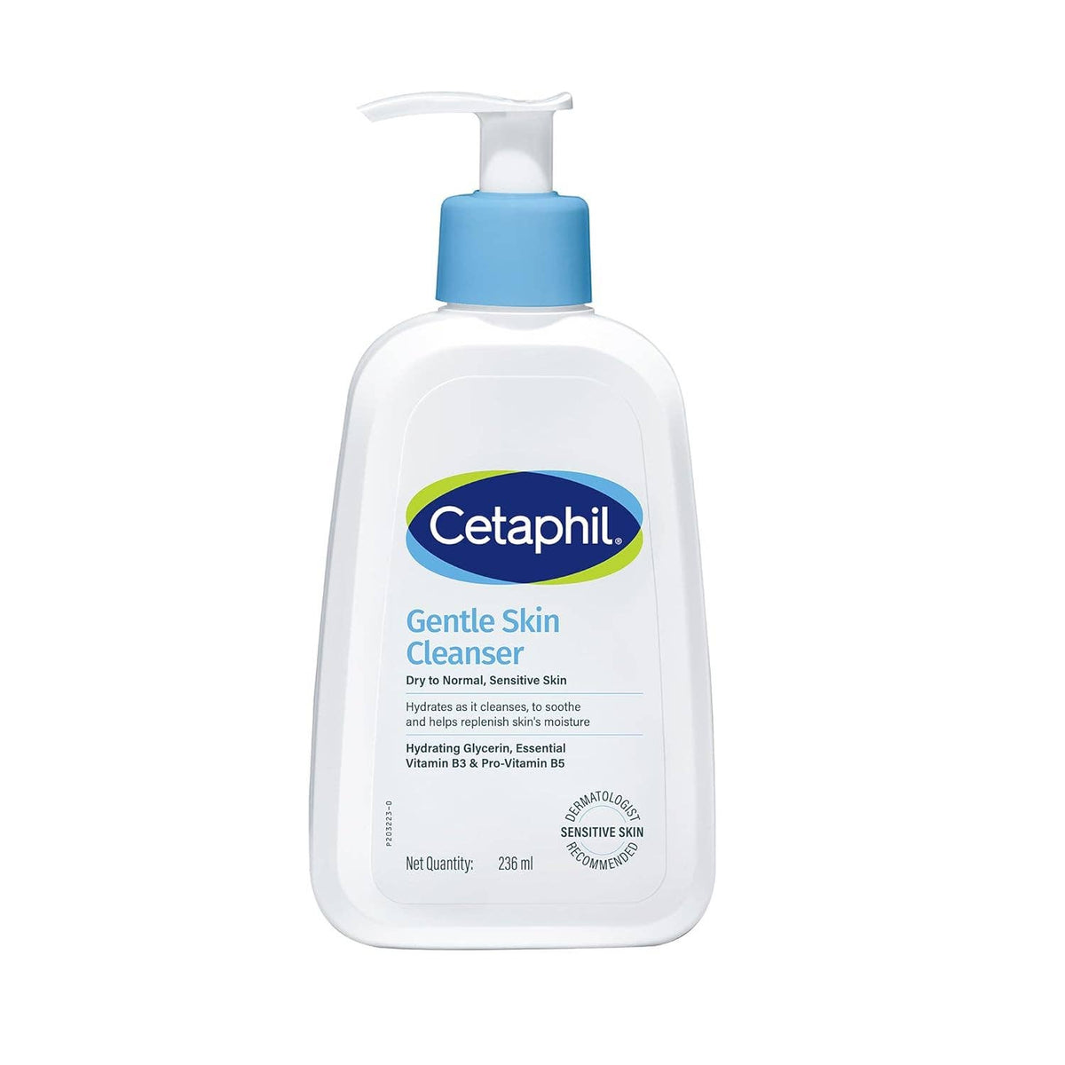 Cetaphil Paraben, Sulphate-Free Gentle Skin Hydrating Face Wash Cleanser with Niacinamide, Vitamin B5 for Dry to Normal, Sensitive Skin: 250 ml