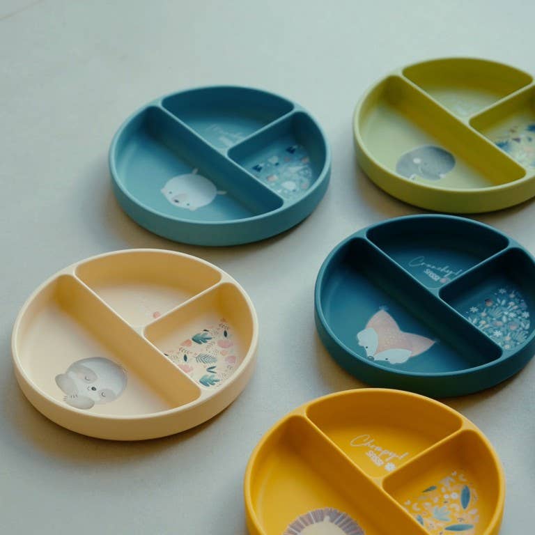 Silicone plate - Chompt the lion