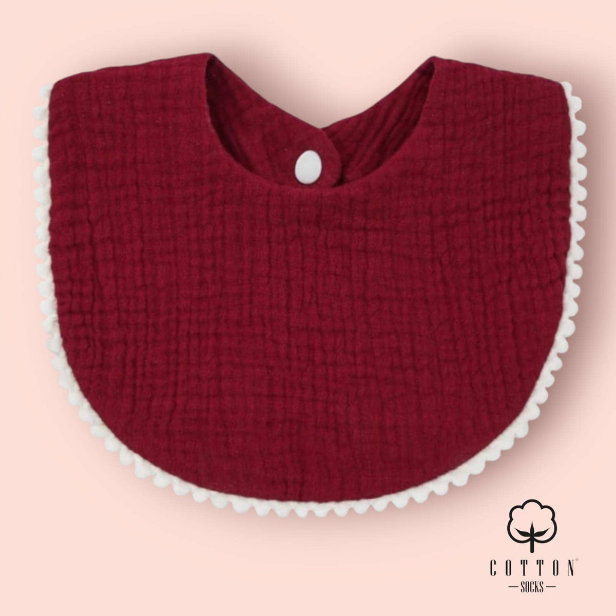 BAO-05 Organic Cotton Bib double has 2 fabrics 25X11 cm: 6