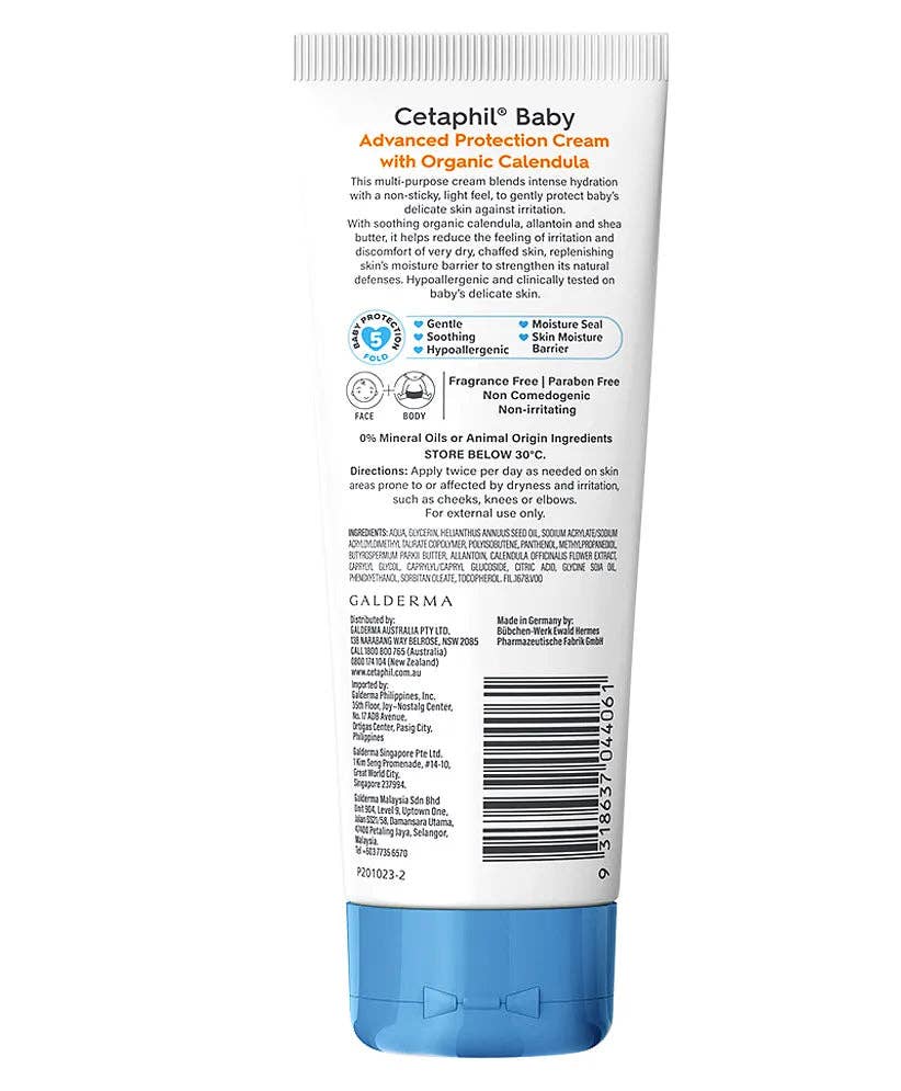 Cetaphil Baby Cream, Face & Body Moisturizing Cream | Advance Protection | Gentle & Soft with Organic Calendula, 85g