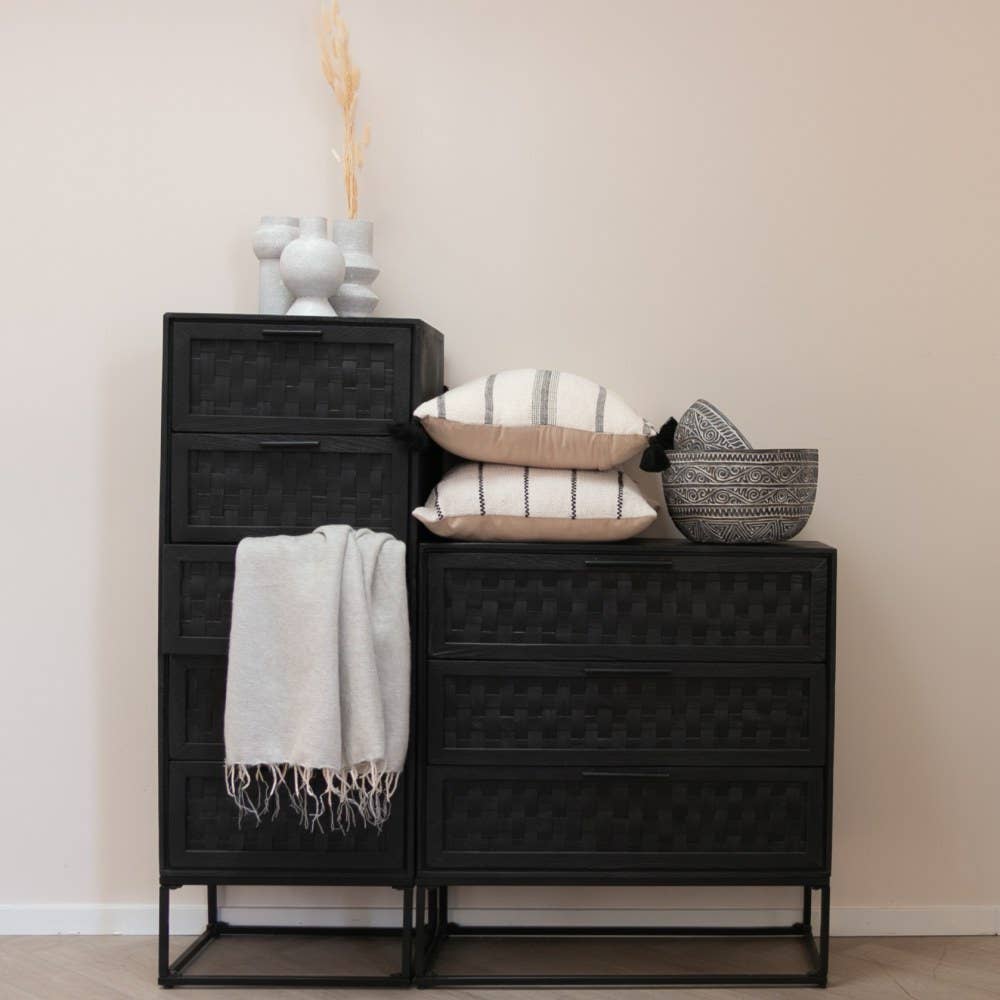 Maeve black sideboard 5 drawers