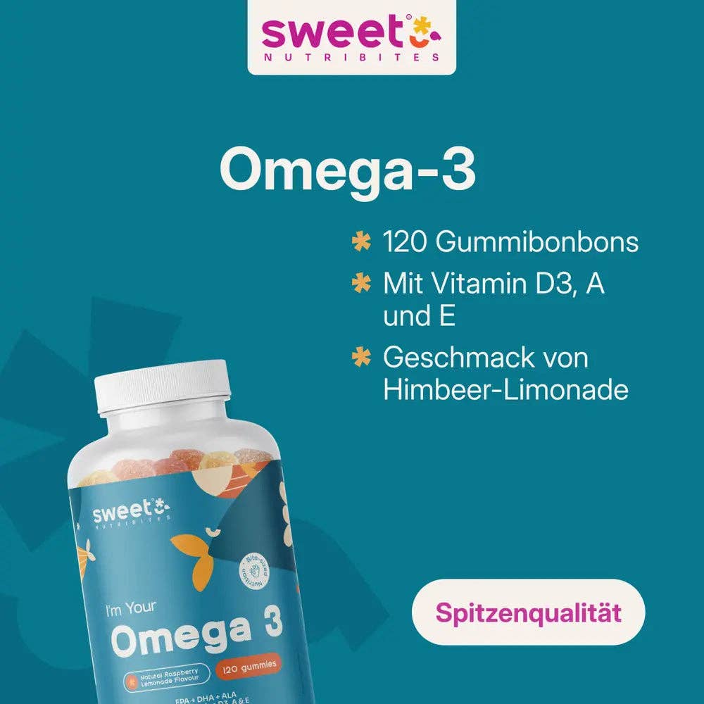 Sweet Nutribites | Omega-3 Gummy Candies - 120 pieces: 1 x 120 Stück