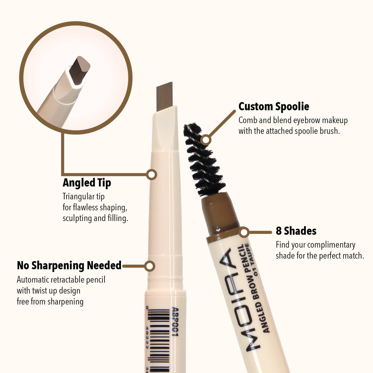ANGLED BROW PENCIL: ANGLED BROW PENCIL(001 TAUPE)