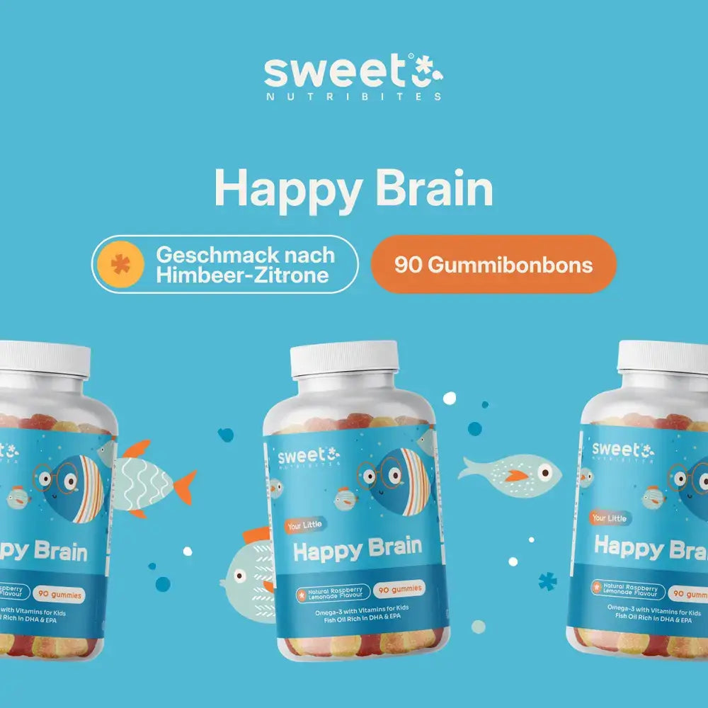 Sweet Nutribites Happy Brain – children's gummies with Omega-3