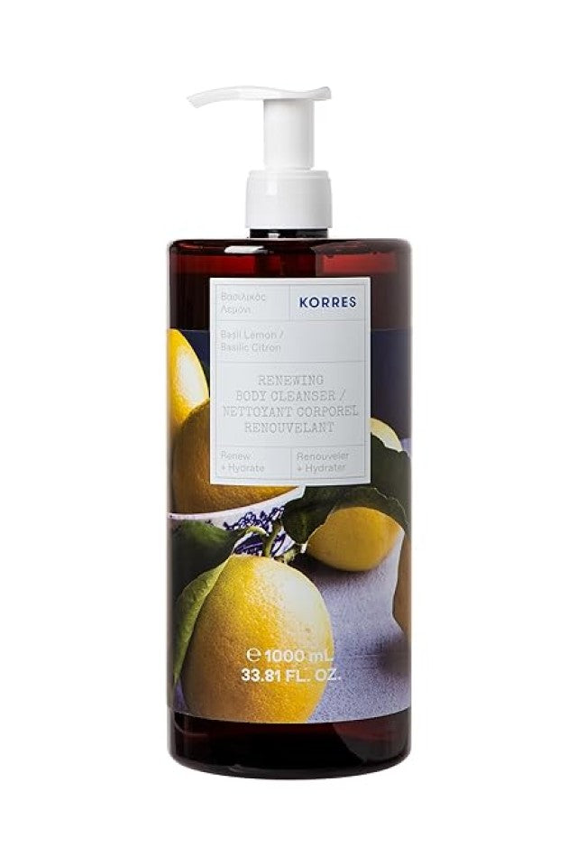 KORRES Basil Lemon Renewing Body Cleanser 1000ml