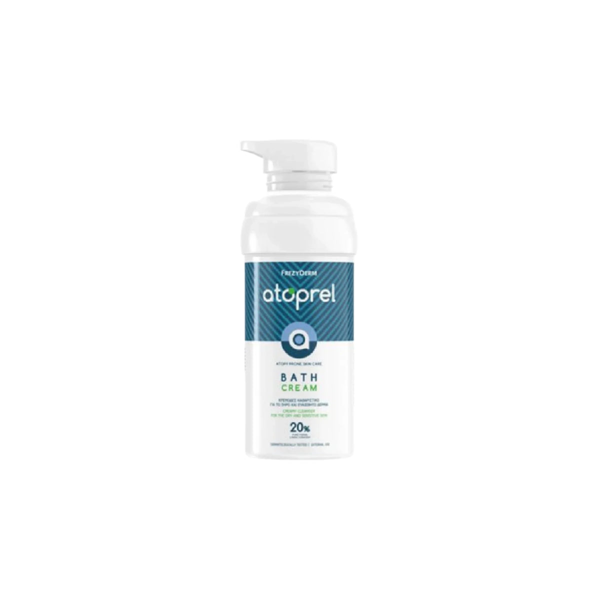 Frezyderm Atoprel Bath Cream – Creamy cleanser for dry, sensitive, and atopic skin. Suitable for all ages and gentle on the face and body.