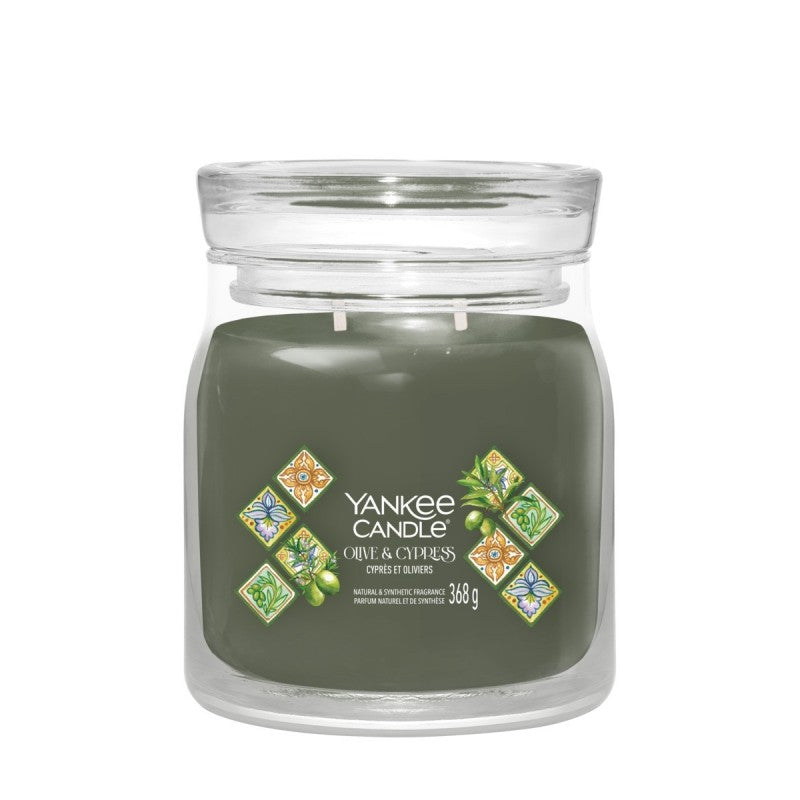 Yankee Candle Signature Medium Jar Olive & Cypress