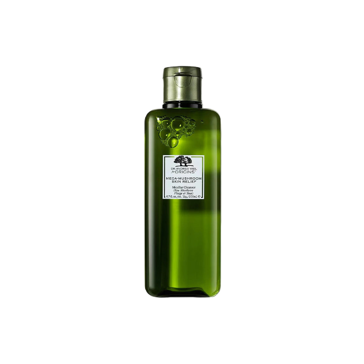 Origins Dr. Andrew Weil Mega-Mushroom Skin Relief Micellar Cleanser – gentle, no-rinse micellar cleanser with Reishi Mushroom for sensitive skin.