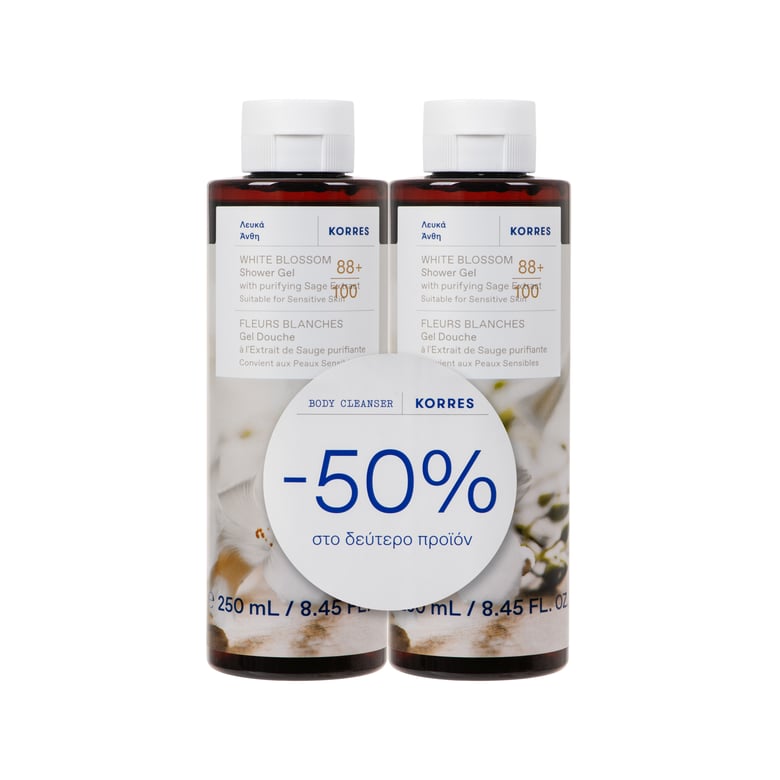 KORRES White Blossom Shower Gel 2x250ml Set