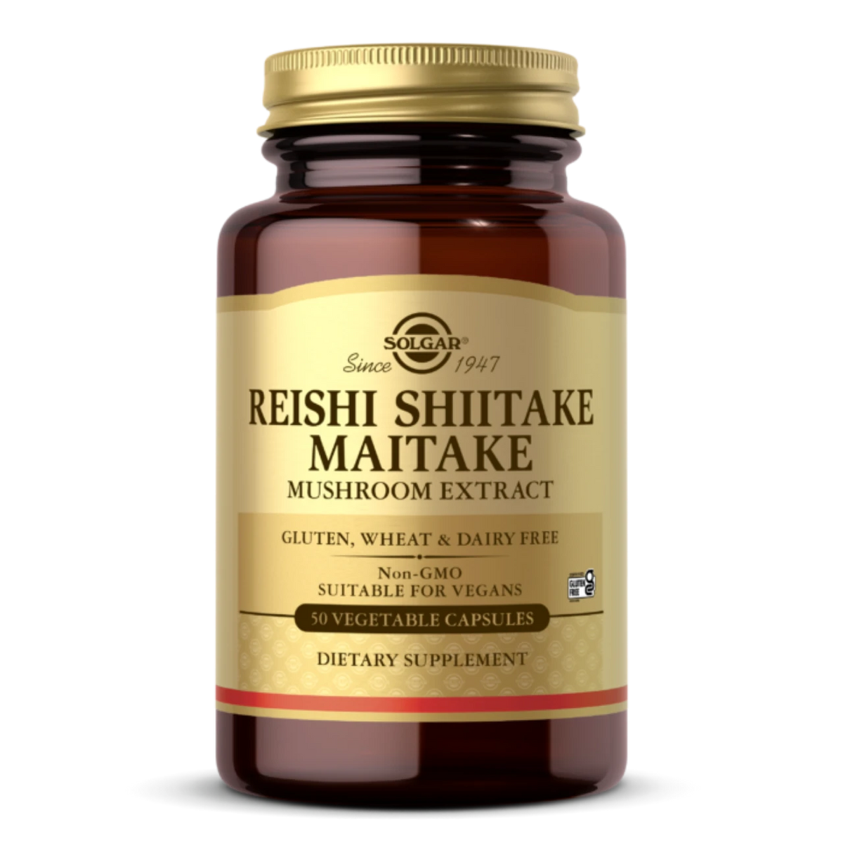 Solgar Reishi Shiitake Maitake Mushroom Extract - Promotes immune and cardiovascular health.