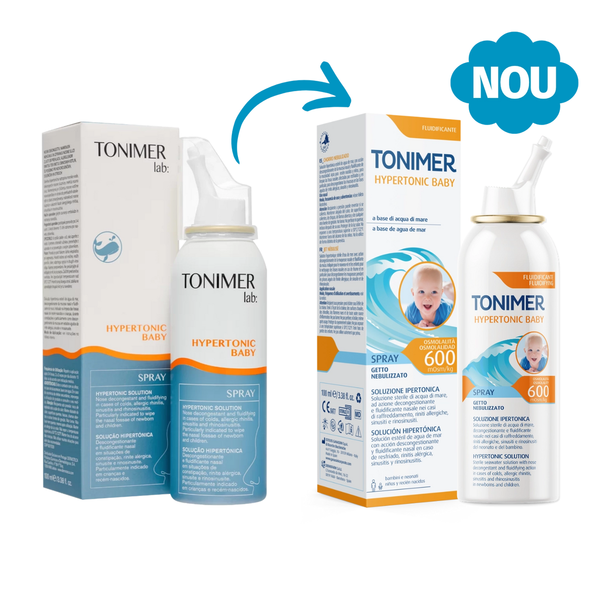 Tonimer Lab – Hypertonic Baby Nasal Spray (100 ml)